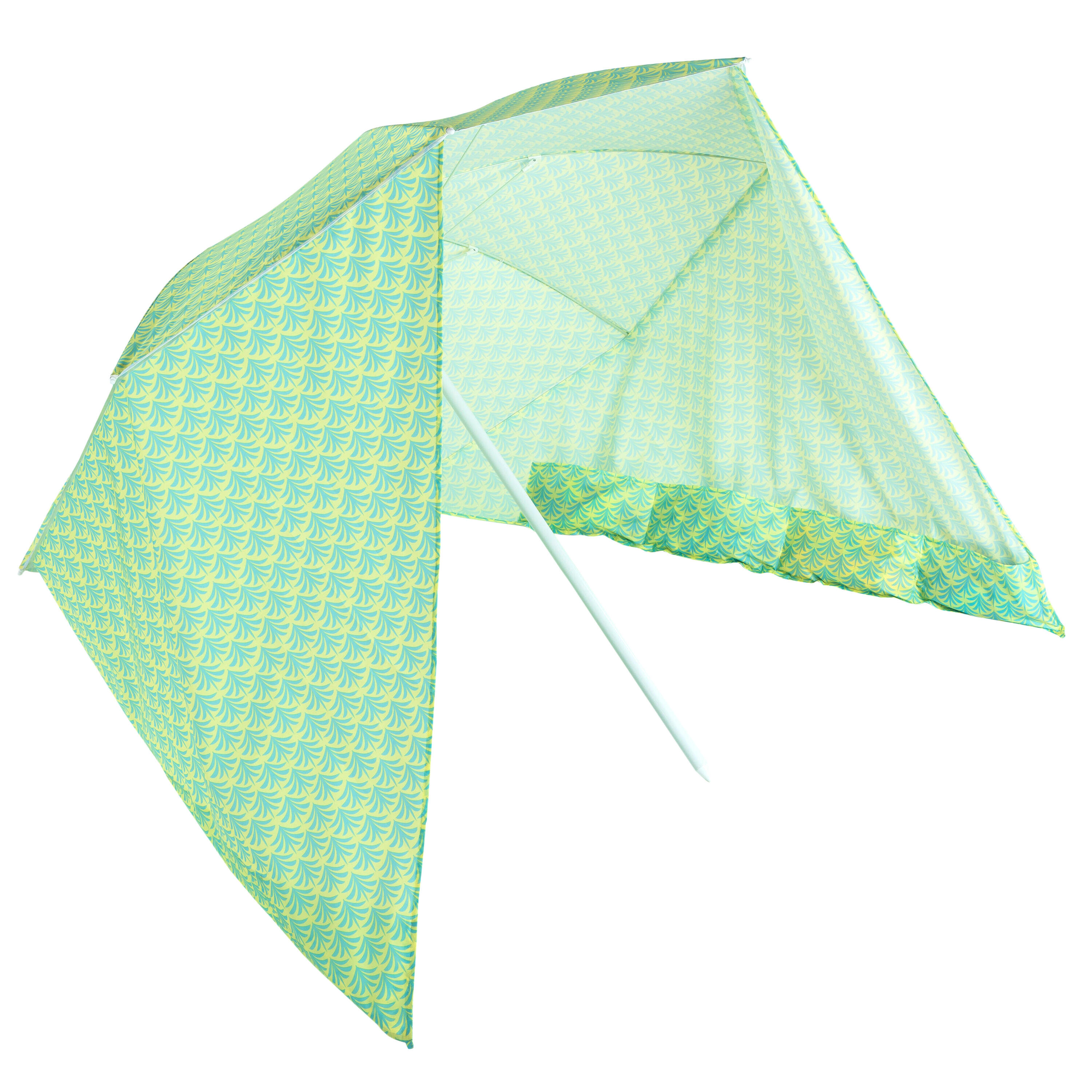 Beach Parasol PARUV Windstop palm print UPF50+ 2 places 5/10