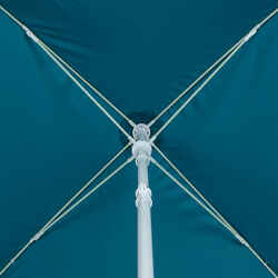 SQUARE BEACH PARASOL 1 PERSON UPF 50+ - PARUV 125 BLUE