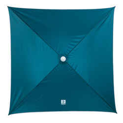 SQUARE BEACH PARASOL 1 PERSON UPF 50+ - PARUV 125 BLUE