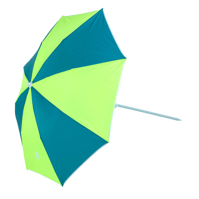 Compact 2P Beach Parasol UPF 50+ - Blue Yellow