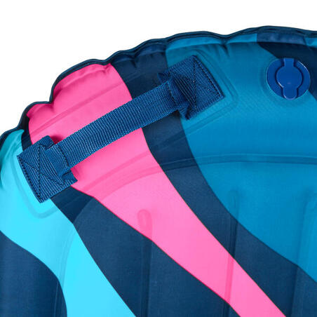 Daska za bodibording na naduvavanje za početnike (25-90 kg) - kamuflažna plavo/ružičasta