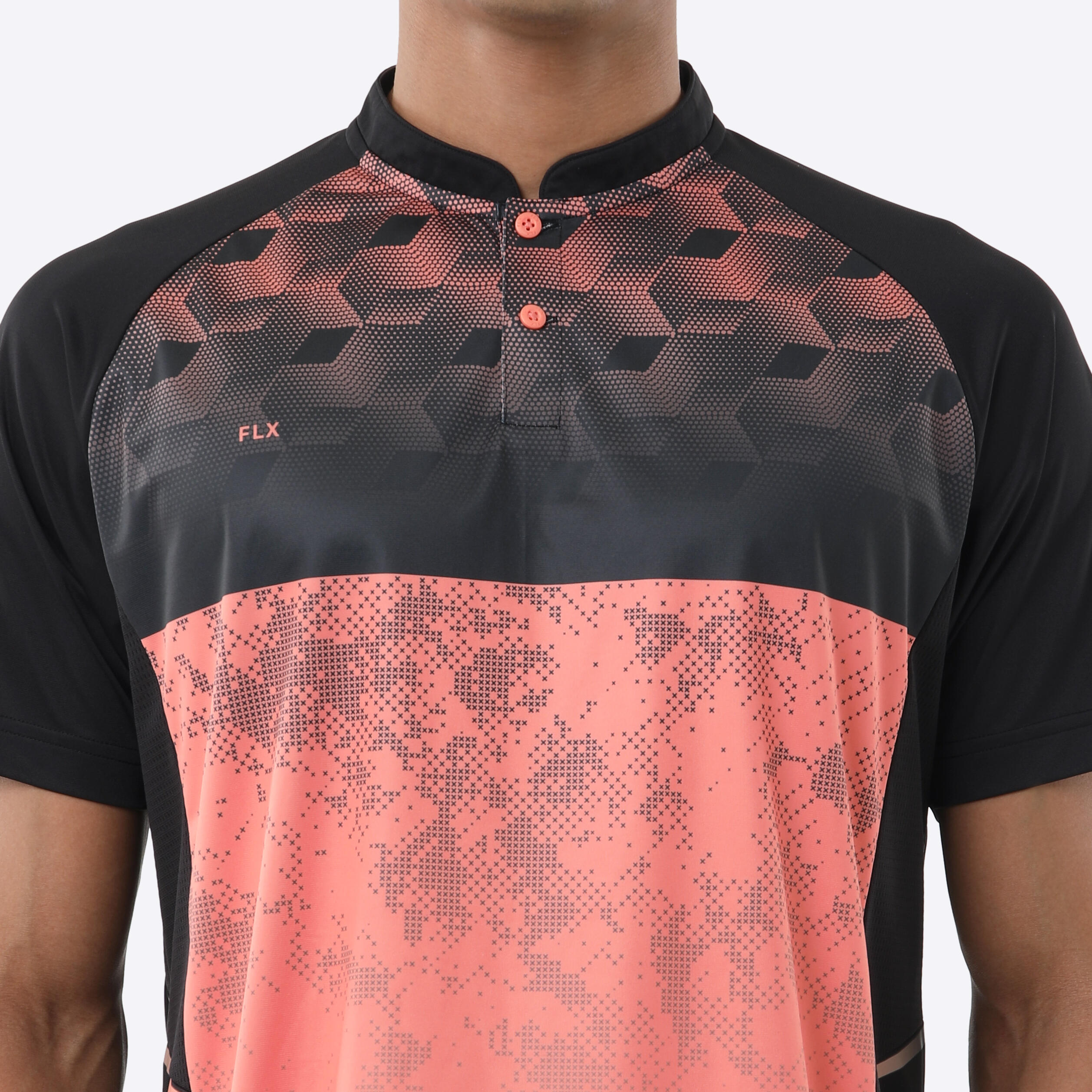 Men's Cricket Polo CP 500 Breathable & Stylish Black Coral