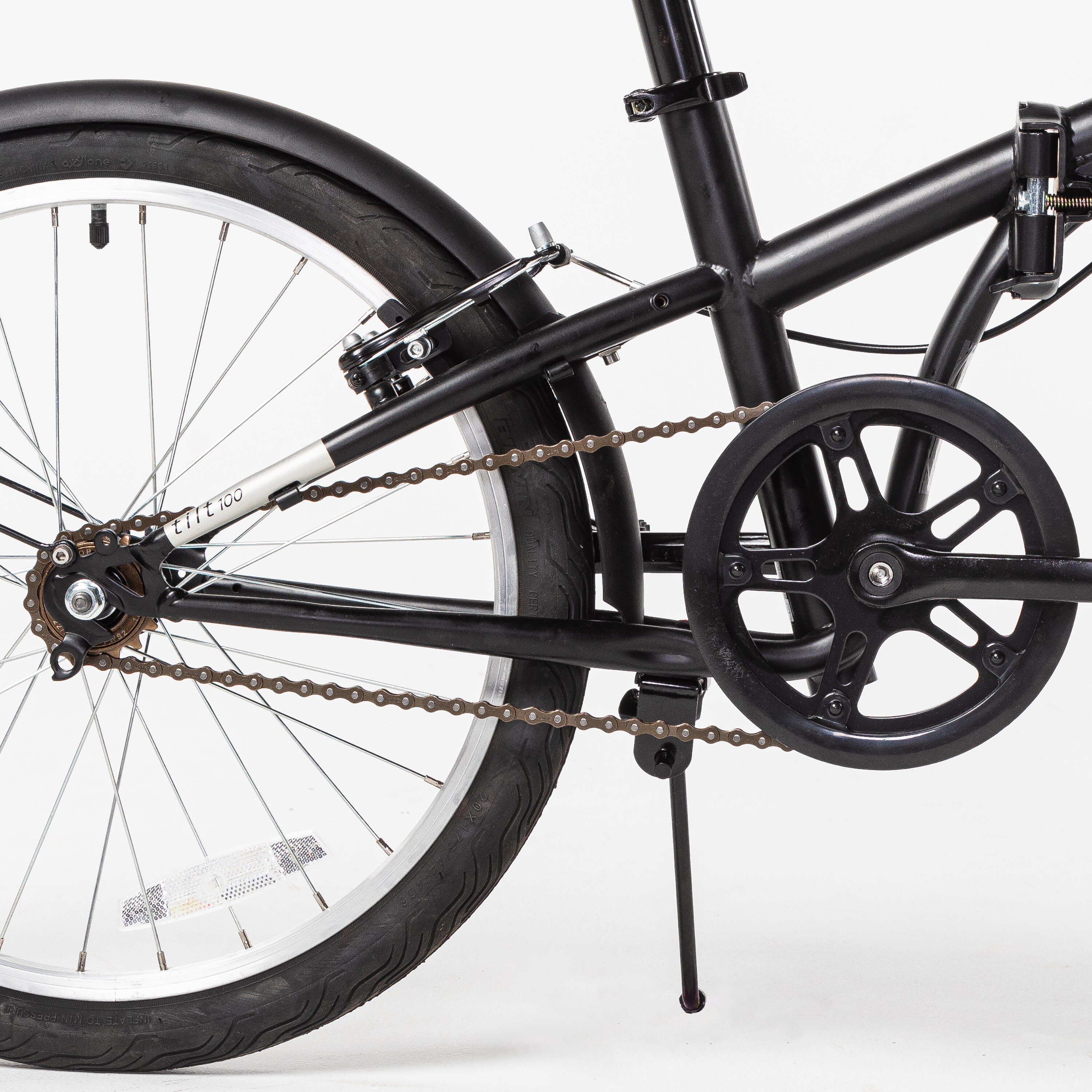 20 Tilt 100 Black Folding Bike