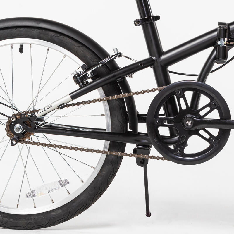 20" Tilt 100 Black Folding Bike