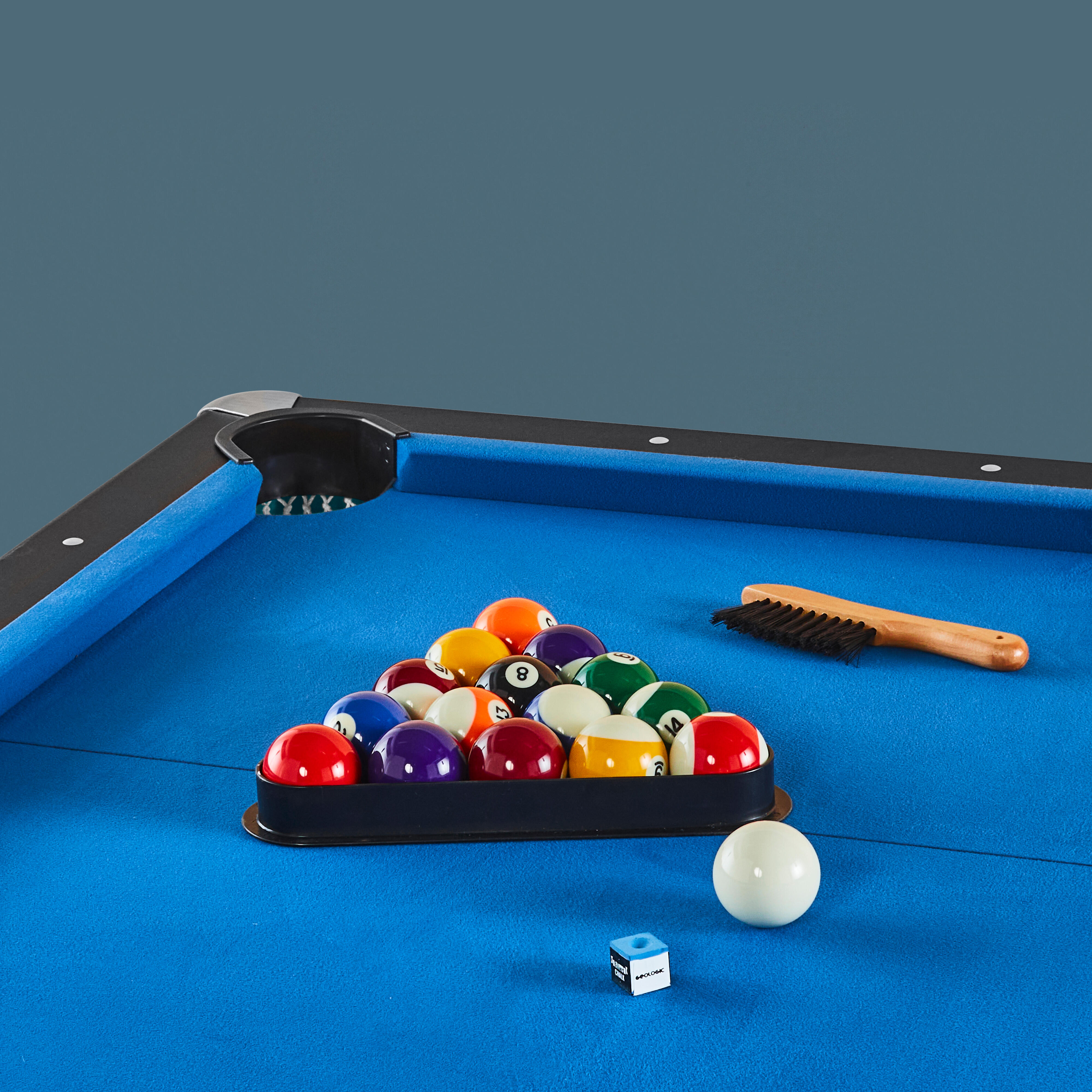 Bison Billardtisch „Dolce Vita" In Walnuss 6ft , Tuch: Blau (B-Ware) Kaufen