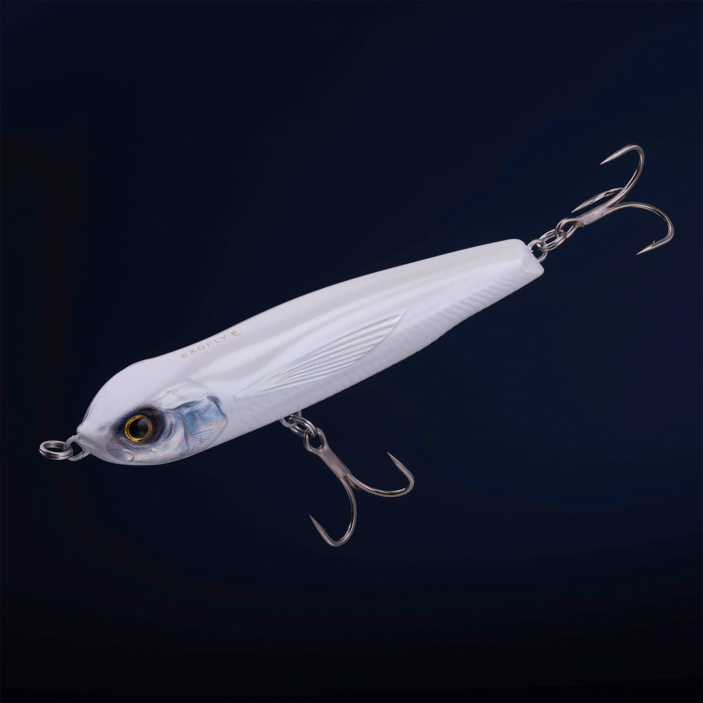 Sea lure fishing stickbait EXOFLY 130 F BLANC -  3