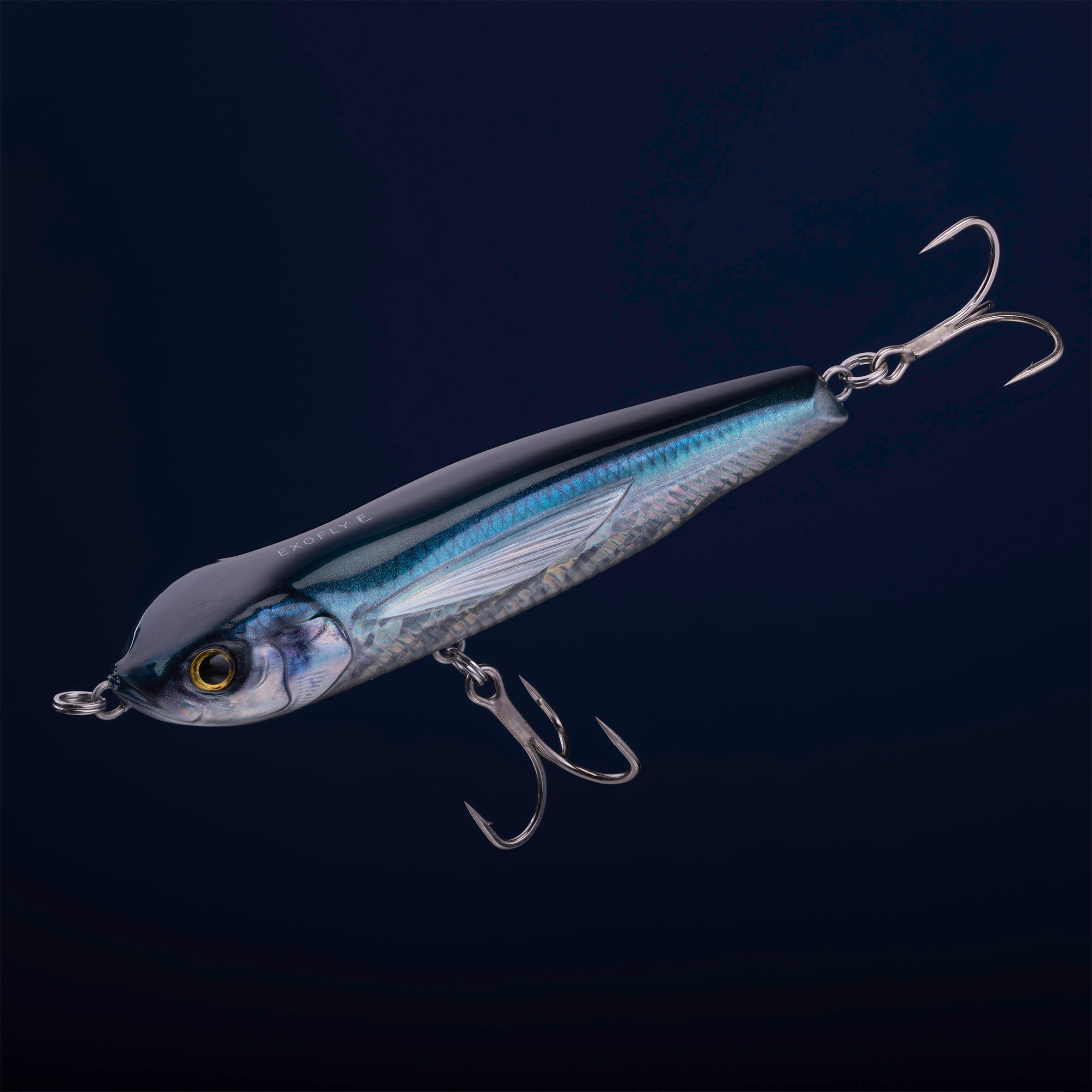 CAPERLAN Stickbait Exofly 130 F modrý na morský rybolov bez · záber 3
