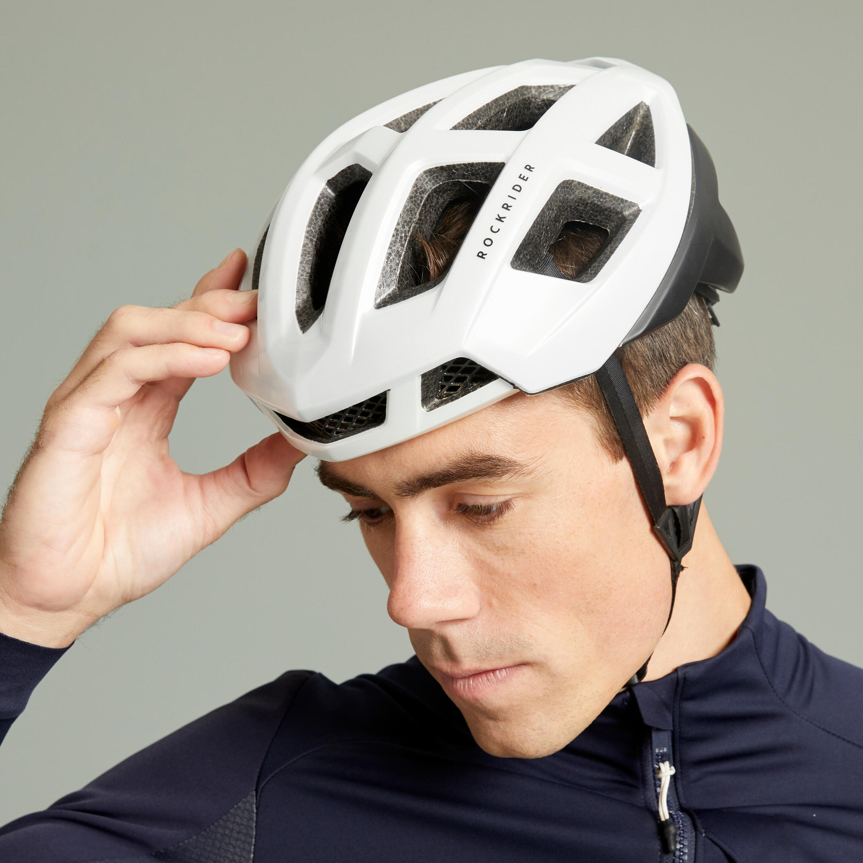 XC Mountain Bike Helmet Race - White 3/12
