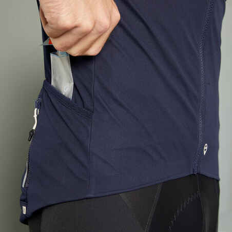 Mountain Bike Long-Sleeved Winter Jacket - Midnight Blue