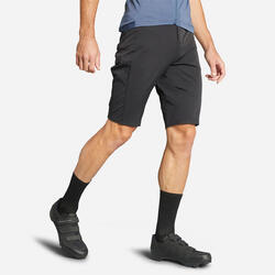 Culotte ciclismo corto MTB Rockrider Racer Negro Fit