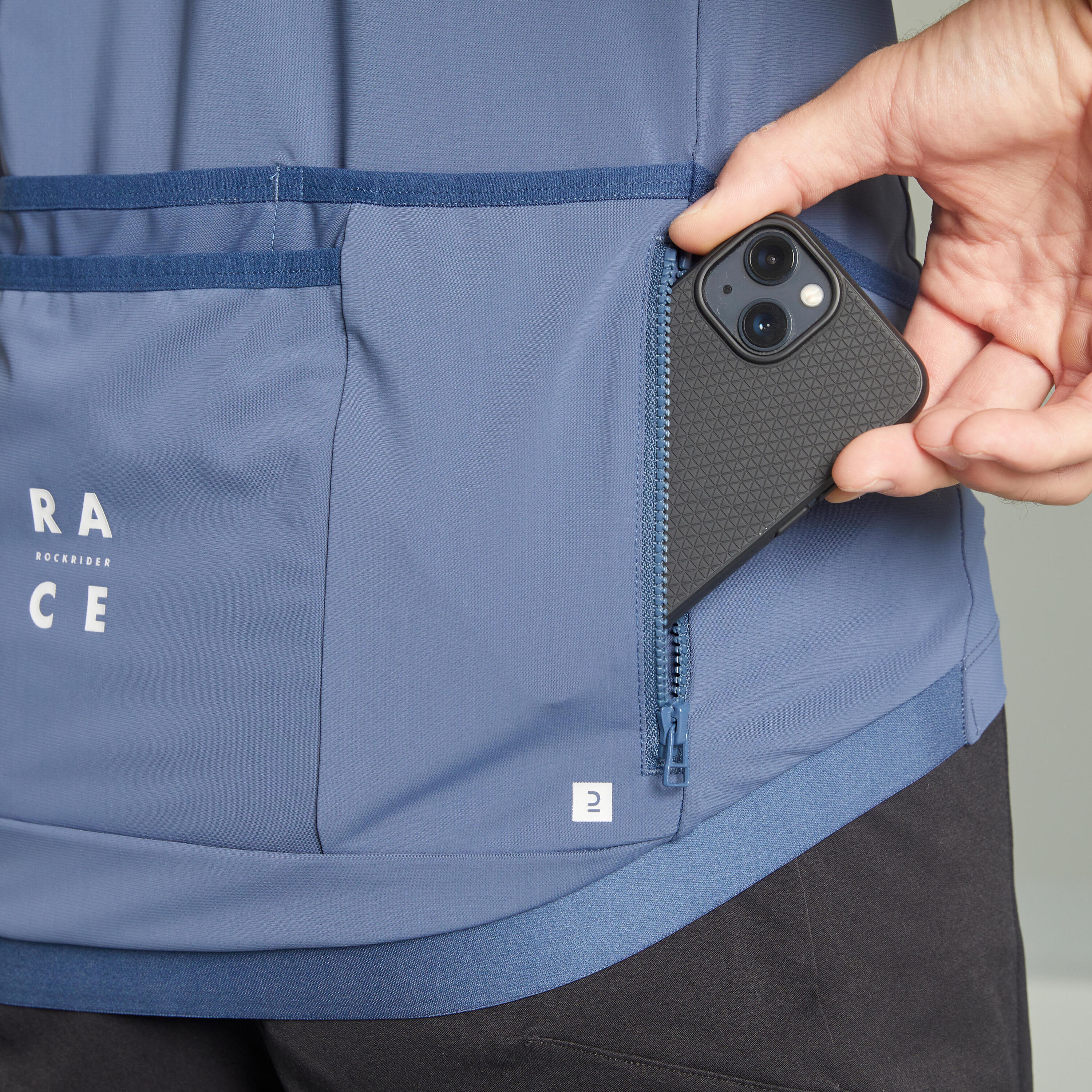Short-Sleeved Mountain Biking Jersey Race - Blue 4/11