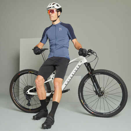 Short-Sleeved Mountain Bike Jersey Race 700 - Blue