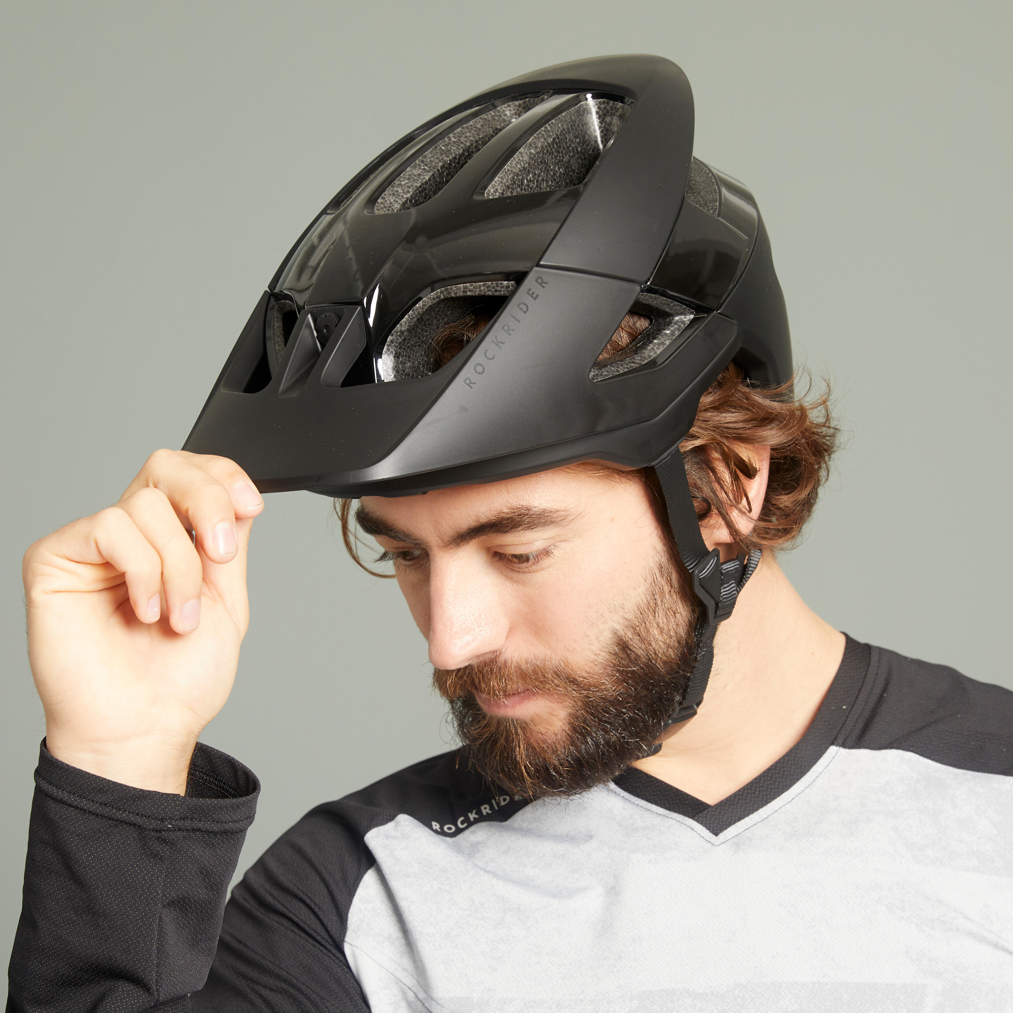 MTB AM Enduro Helmet - Feel Black - ROCKRIDER