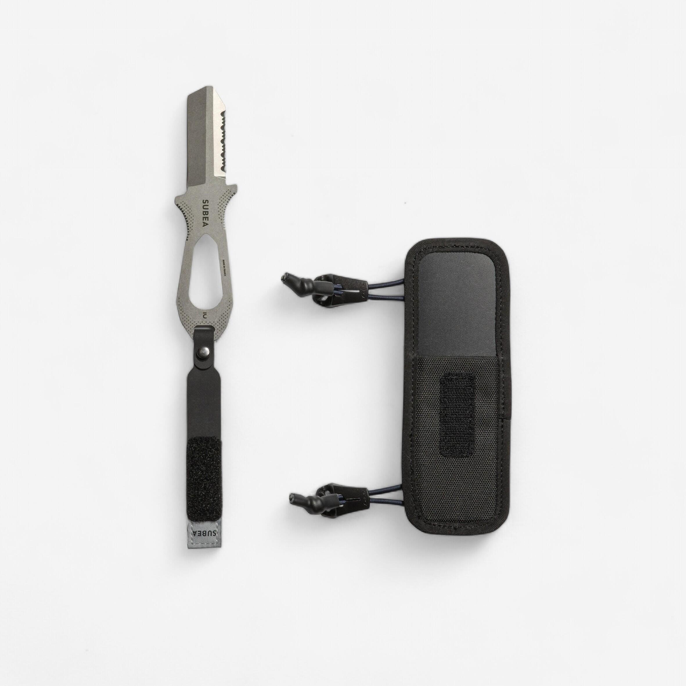 Subea - Couteau De Plongée Sous Marine En Acier Inoxydable - Couteau - Snorkeling Plongee Chasse Ss Apnee - Gris-noir - Taille Unique - Decathlon