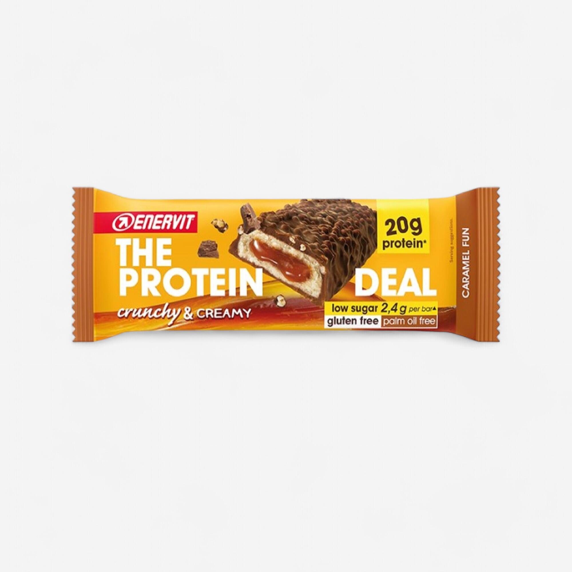ENERVIT Barretta proteica low sugar The Protein Deal Caramel Fun Enervit
