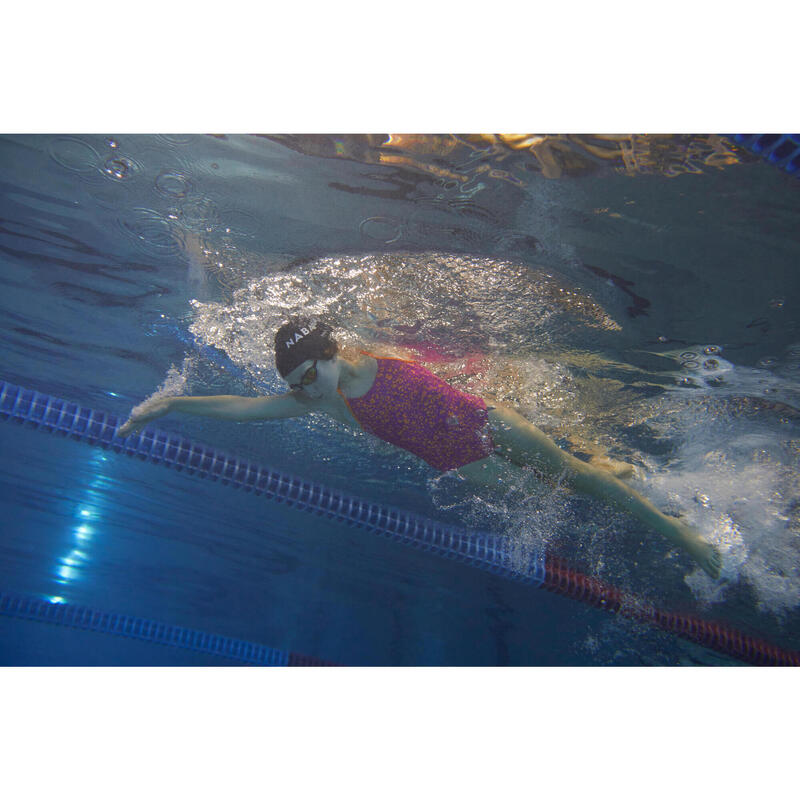 Dívčí plavky jednodílné Lexa Celo růžovo-oranžové