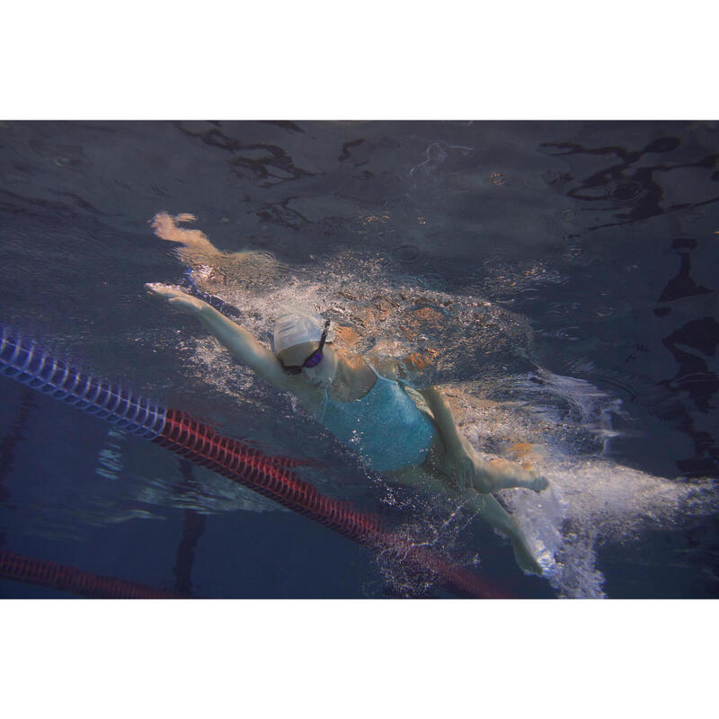 Dívčí plavky jednodílné Lexa Celo modro-zelené