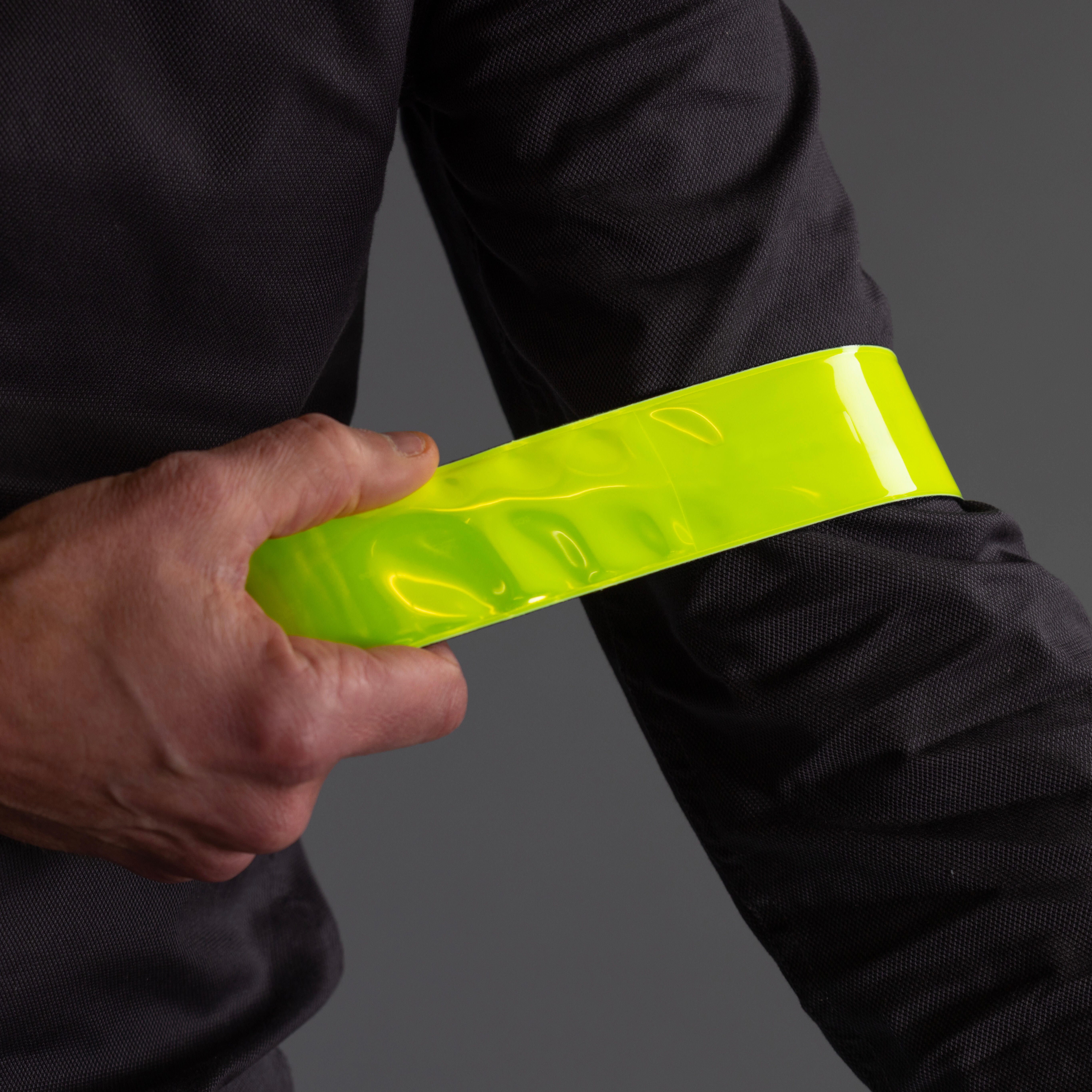 Hi-Vis Cycling Armband - Neon Yellow - BTWIN