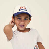 Kids' Cap 500 - Blue with Patterns