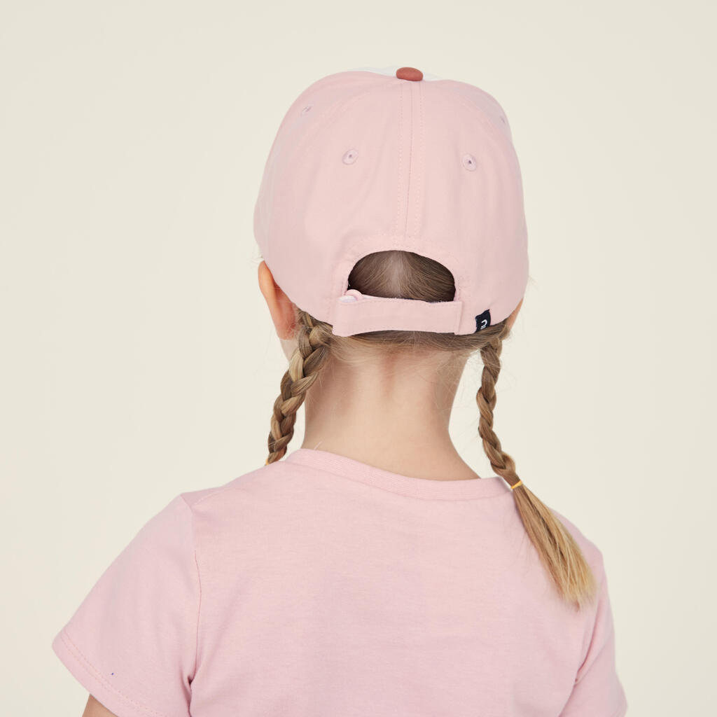 Kids' Cap 500 - Pink with Pattern