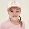 Cap 500 verstellbar Kinder weiss mit rosa Muster 