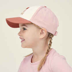 Kids' Cap 500 - Pink with Pattern