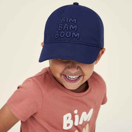 Kids' Cap 500 - Navy Blue with Motifs