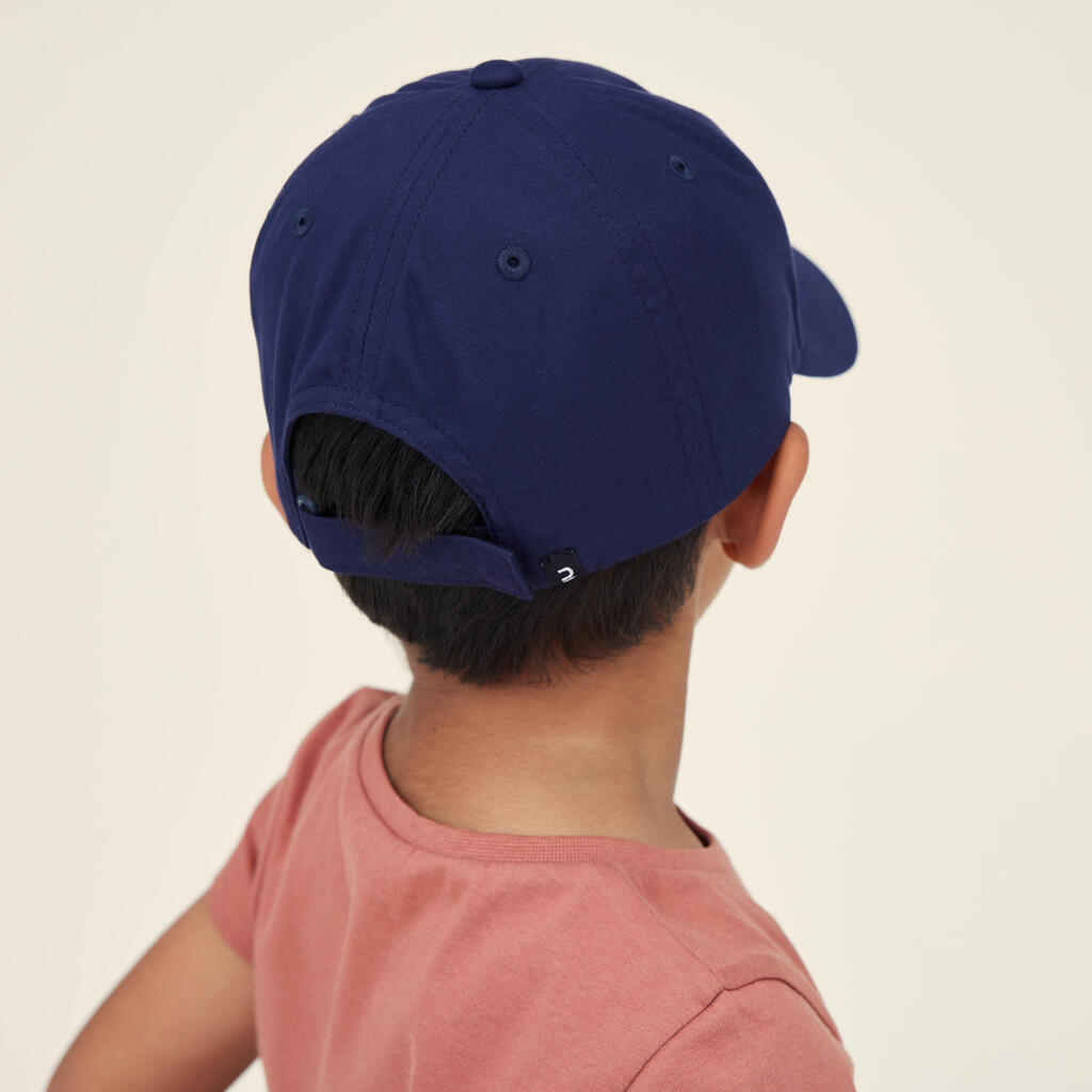 Kids' Cap 500 - Blue with Patterns