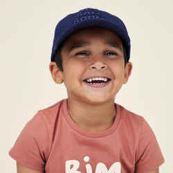 Kids' Cap 500 - Navy Blue with Motifs