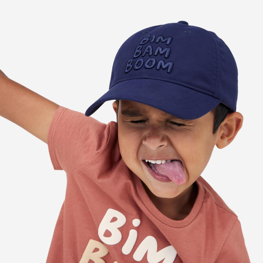 Kids' Cap 500 - Blue with Patterns