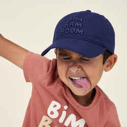 Kids' Cap 500 - Navy Blue with Motifs