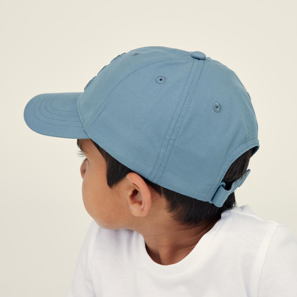 Kids' Cap 500 - Blue with Patterns