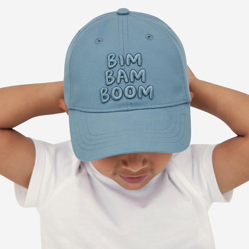 Gorra niños - 500 azul marino con motivos