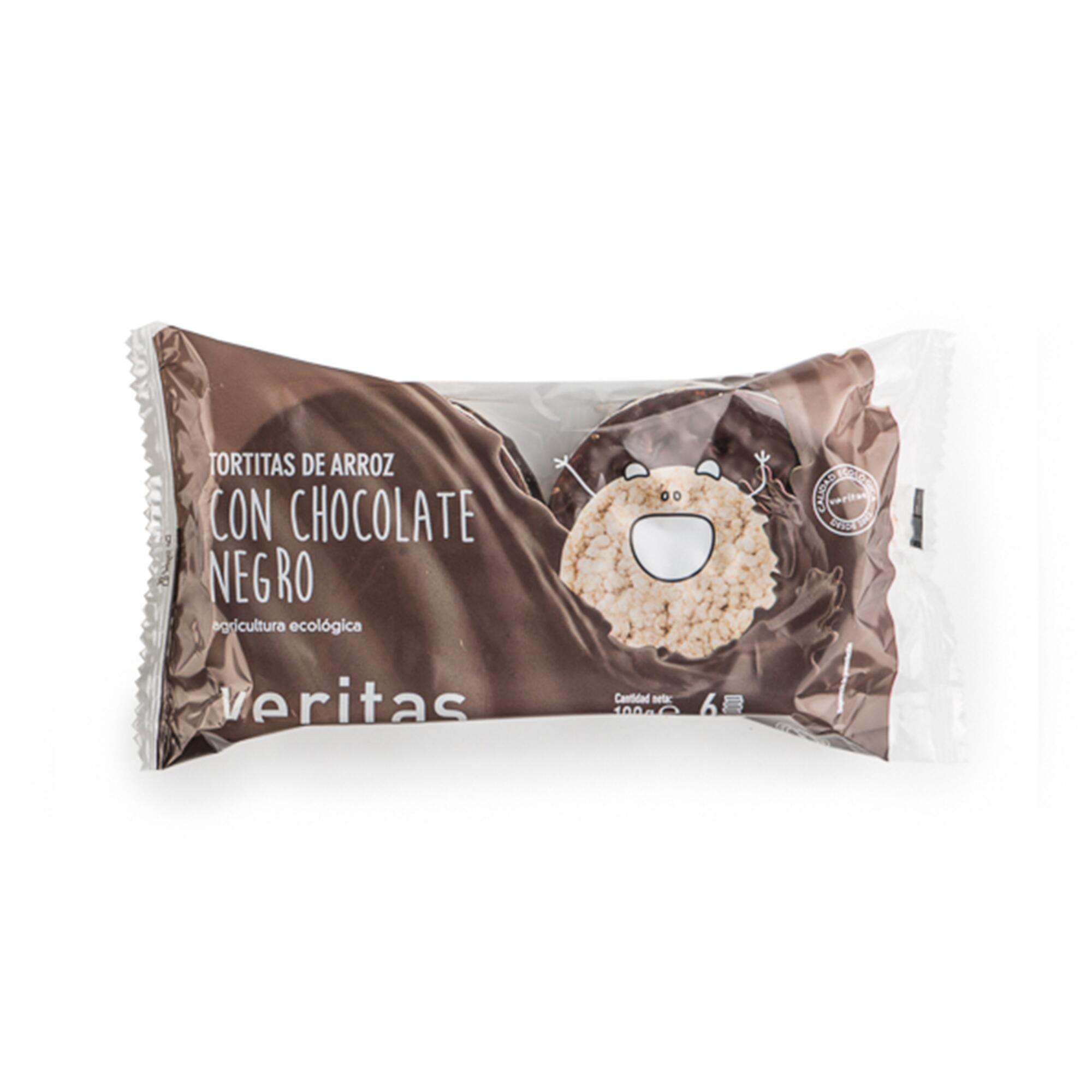Tortitas de Arroz ECO Veritas con Chocolate Negro 100g 1/1