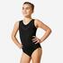 Girls' gym leotard 100 - black