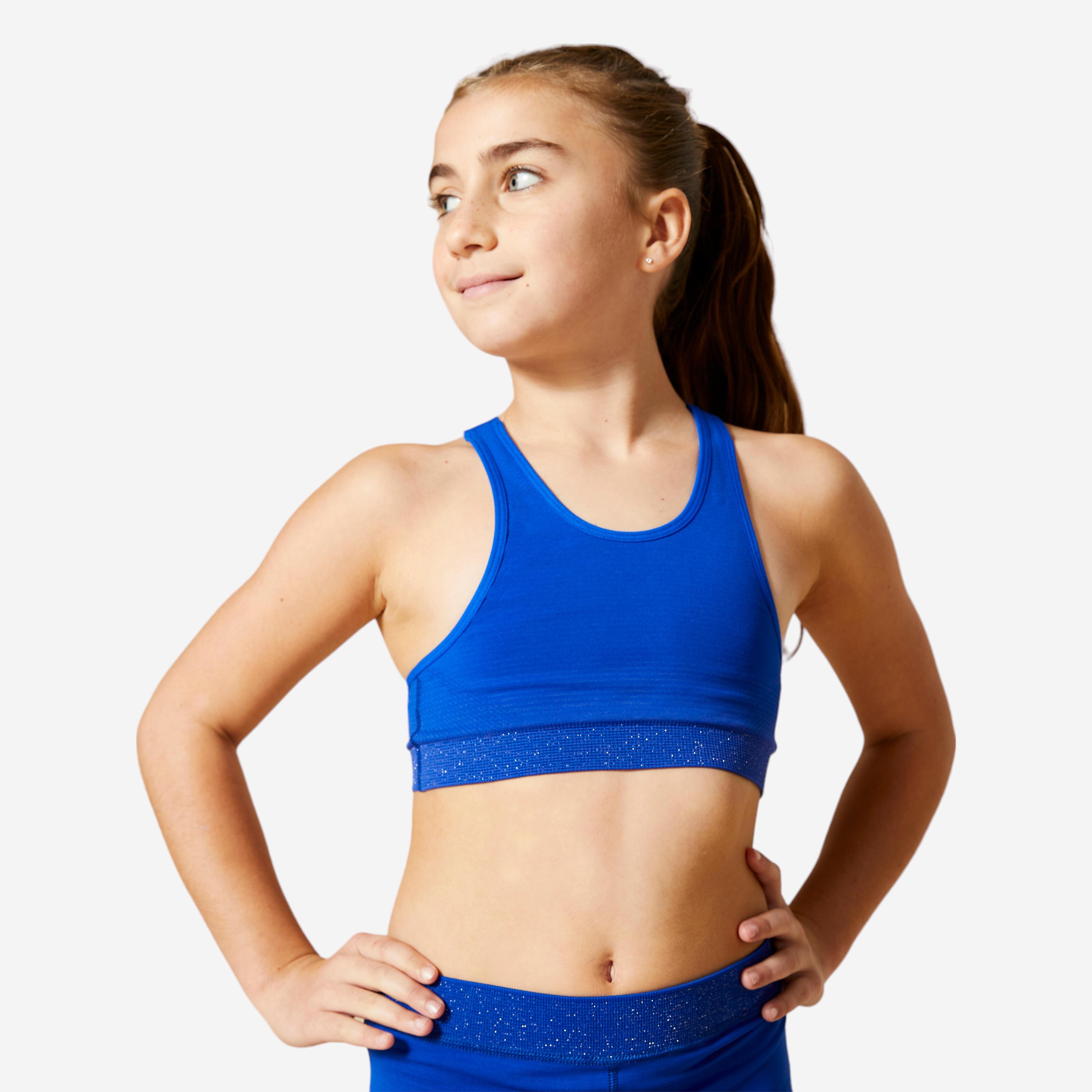 Sujetador Gimnasia 580 Nina Azul Decathlon