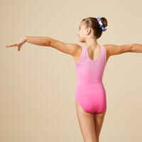 Girls' Sleeveless Gymnastics Leotard - Pink