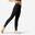 Dívčí gymnastické legíny 580 Seamless černo-šedé