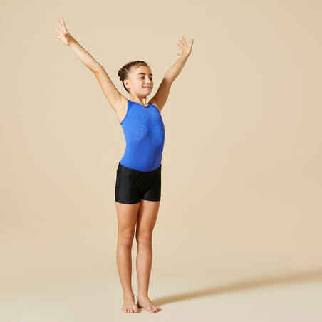 Girls' Artistic Gymnastics Shorts - Black