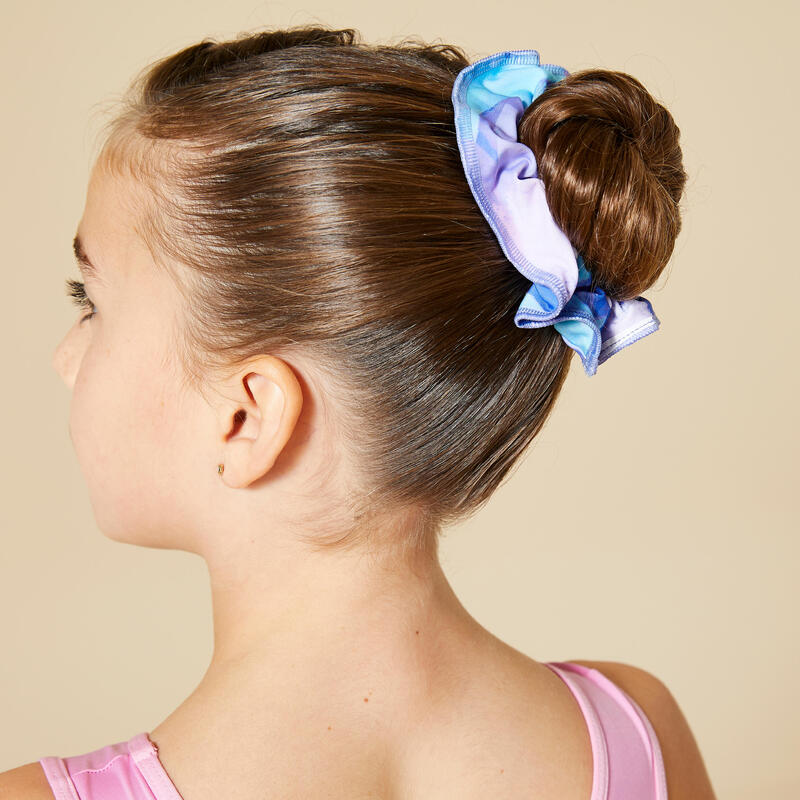 Elastico per capelli bambina ginnastica azzurro