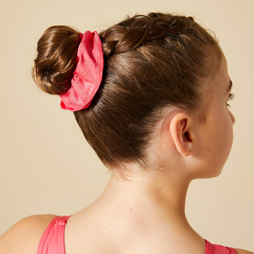 Girls' Gym Scrunchie - Glittery Silver