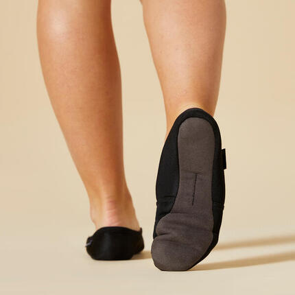 Chaussons de gymnastique respirant enfant, noir