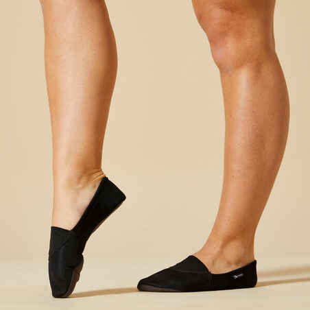 Παπούτσια γυμναστικής από διχτυωτό υλικό για κορίτσια και αγόρια - Μαύρο