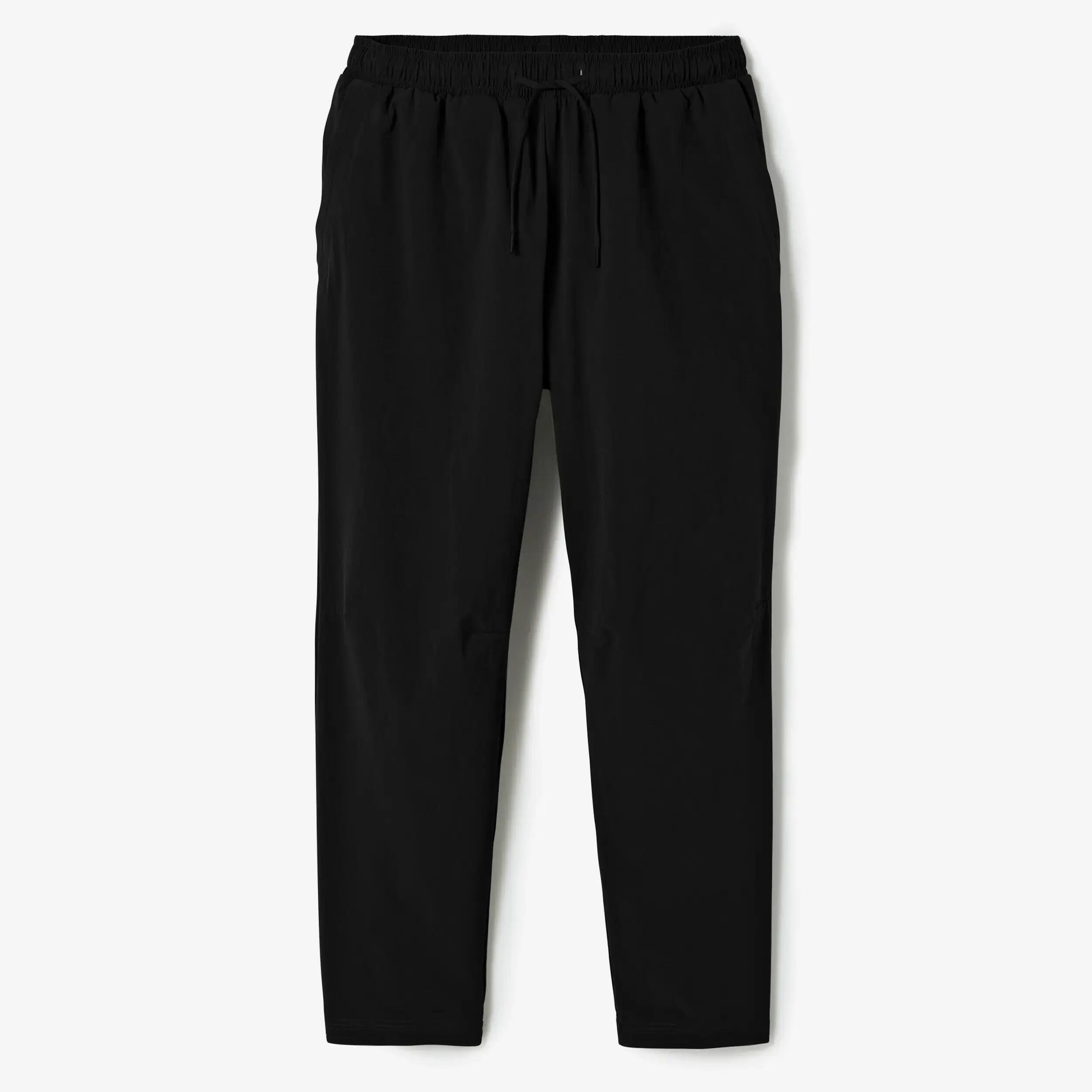 Men's Breathable Running Trackpants, Run Dry 500 - Black -  3