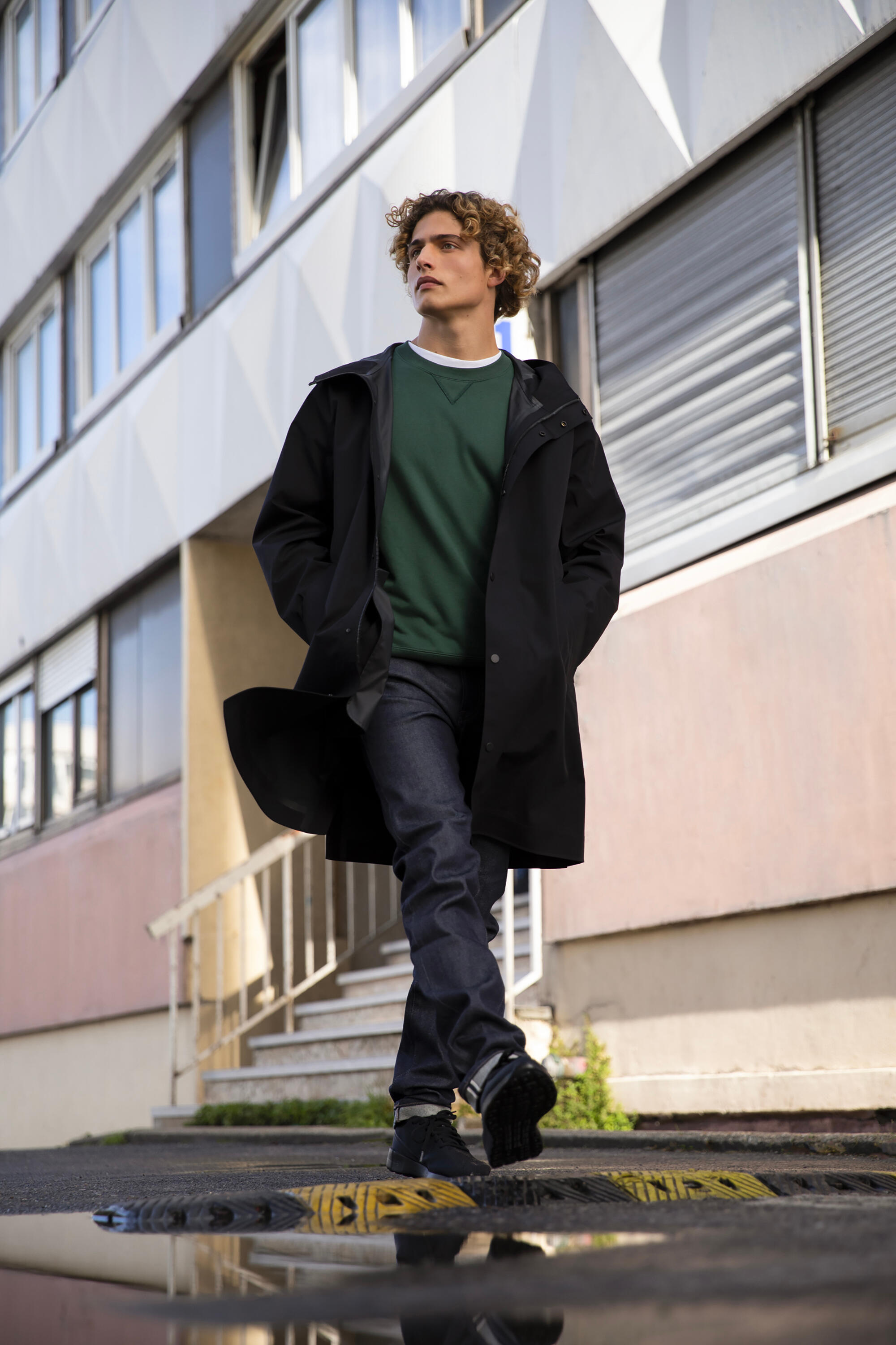 Chaussures de marche homme - Be Dry Noir 9/11