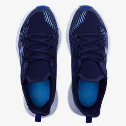 AT Flex Run children's running shoes with laces - bright blue and sky blue