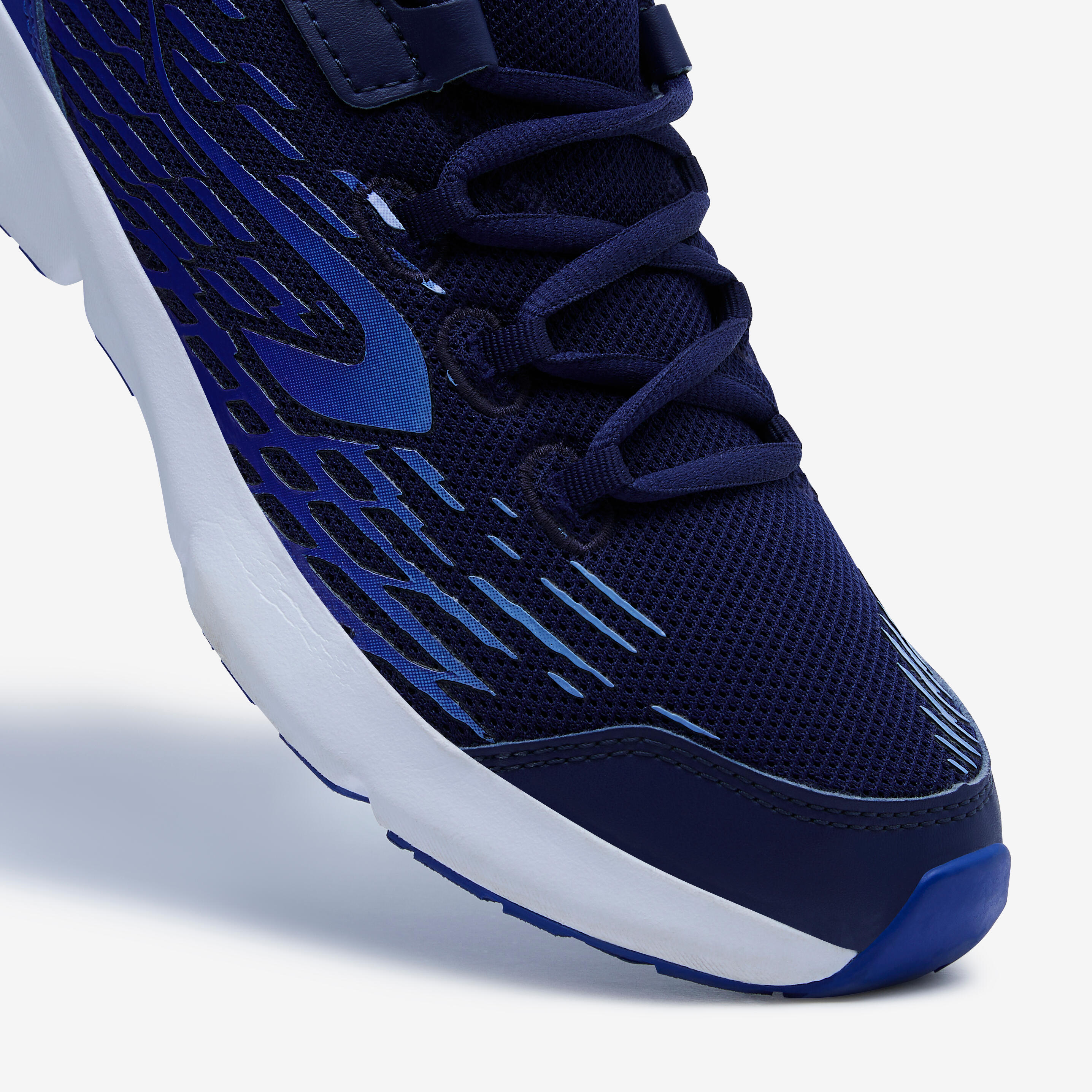 AT Flex Run children s running shoes with laces bright blue and sky blue