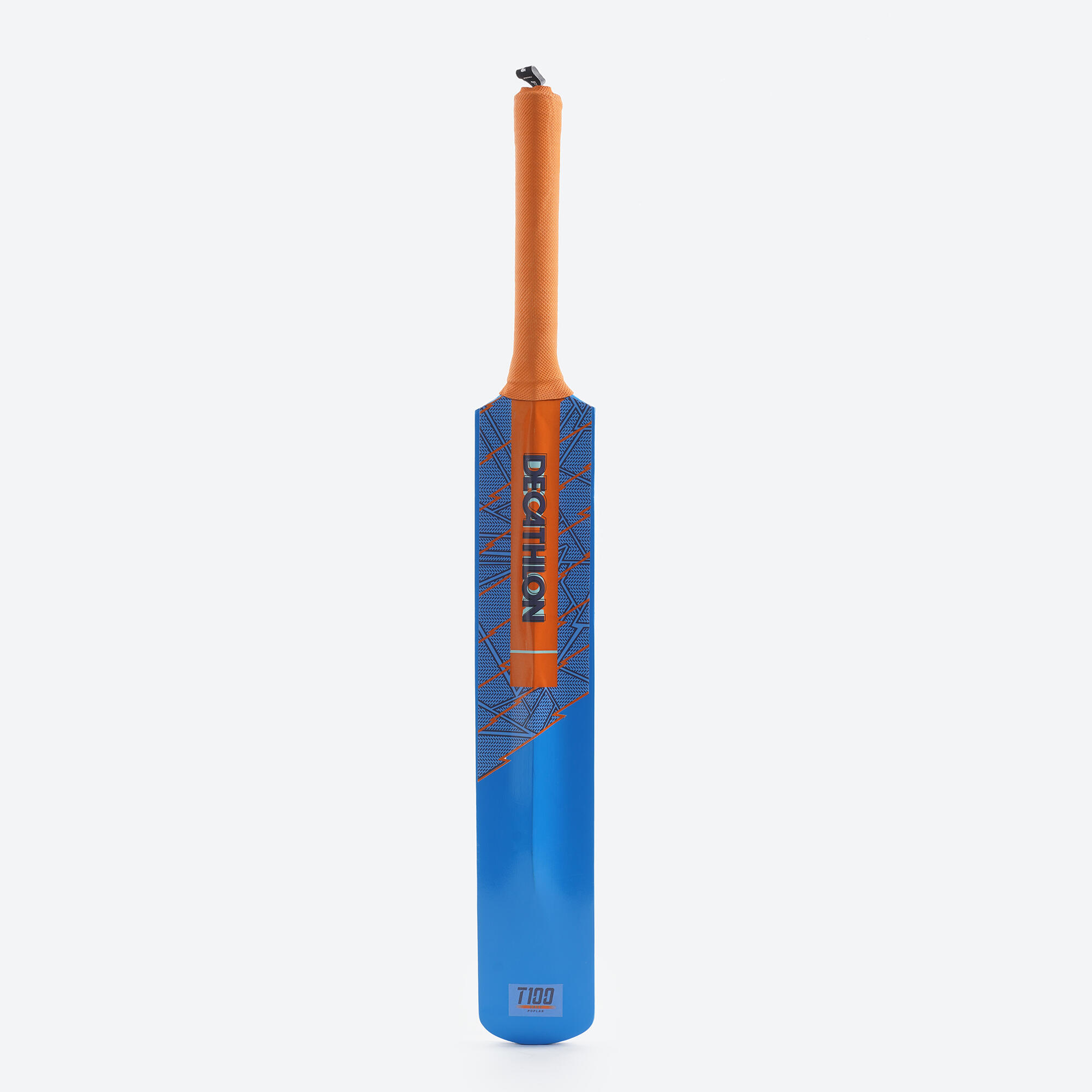 Kids Poplar Wood Cricket Bat Size 1 Soft & Medium for Tennis Ball T100 Easy Bat - Blue