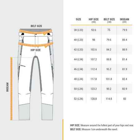 Ανδρικό υδαταπωθητικό και αεριζόμενο παντελόνι πεζοπορίας SH500 MOUNTAIN VENTIL