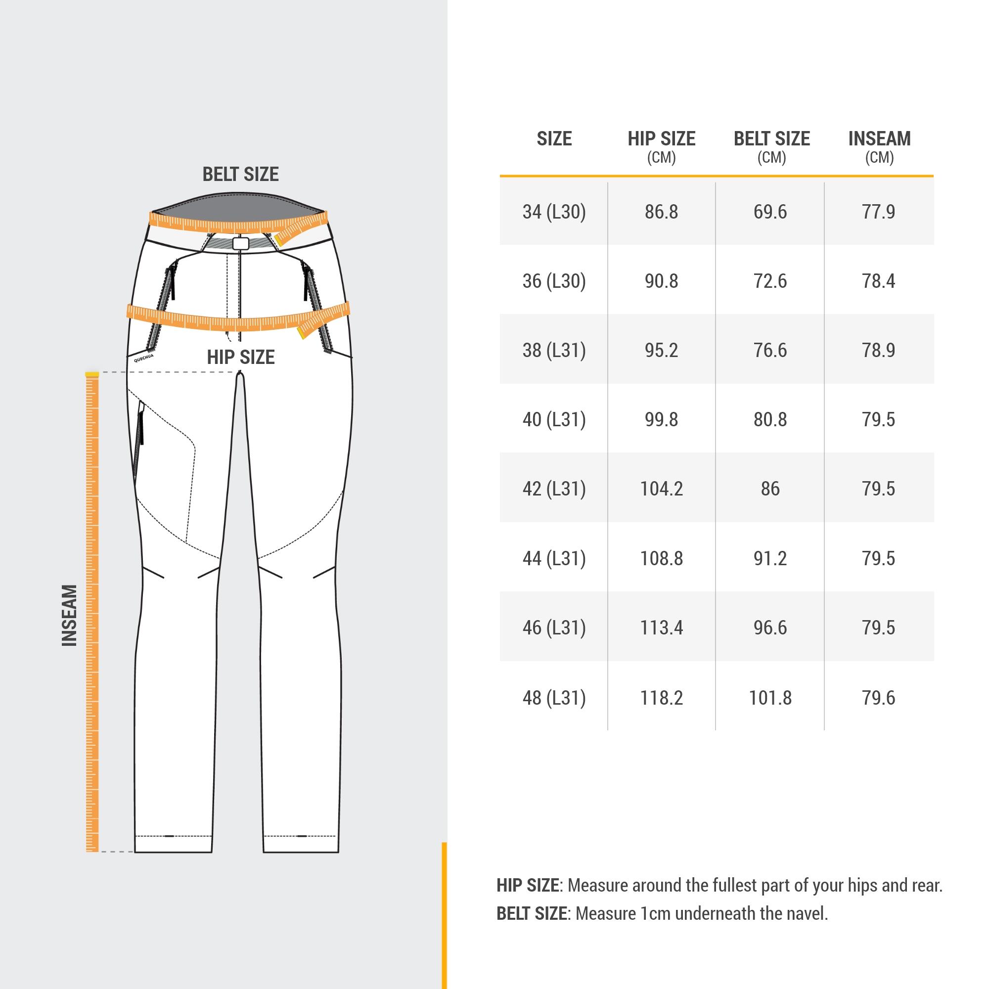 QUECHUA Dámske zimné turistické nohavice SH500 modré XL (L31) · záber 10